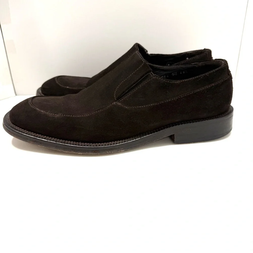 Giorgio Armani Men’s Size 10 US/43.5 EU  Dark Brown Suede Loafers
